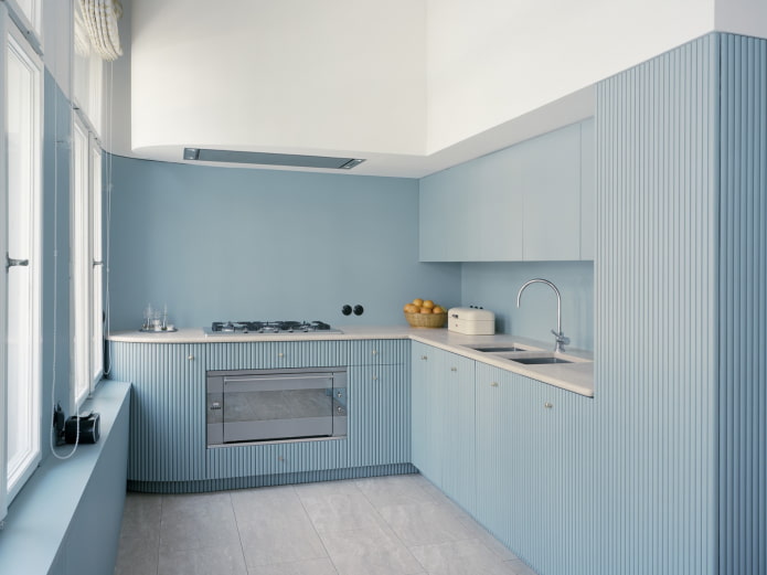 moderne gegolfde gevels
