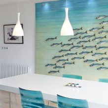Blauwe kleur in het interieur: combinaties, ontwerpidee?n, 67 foto's-7