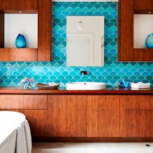 Blauwe kleur in het interieur: combinaties, ontwerpidee?n, 67 foto's-9