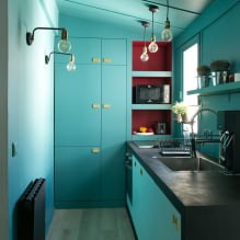 Blauwe kleur in het interieur: combinaties, ontwerpidee?n, 67 foto's-1