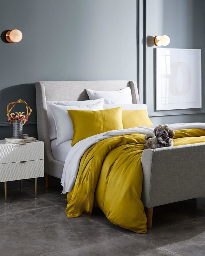 mosterdgeel beddengoed