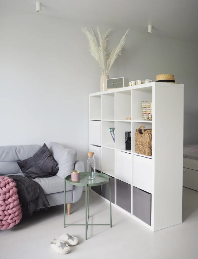 kallax-planken in het interieur