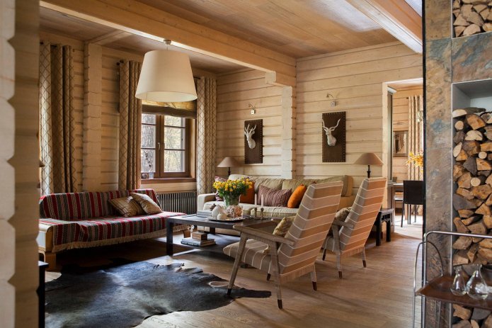 decoratieve huid op de vloer