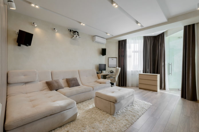halinterieurontwerp in beige tinten