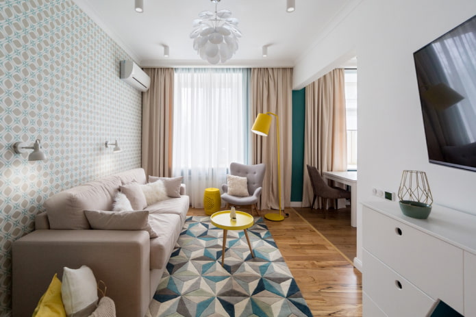 indeling van de hal in het Chroesjtsjov-appartement