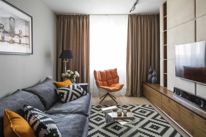 recreatieruimte in de woonkamer van een Chroesjtsjovisch appartement