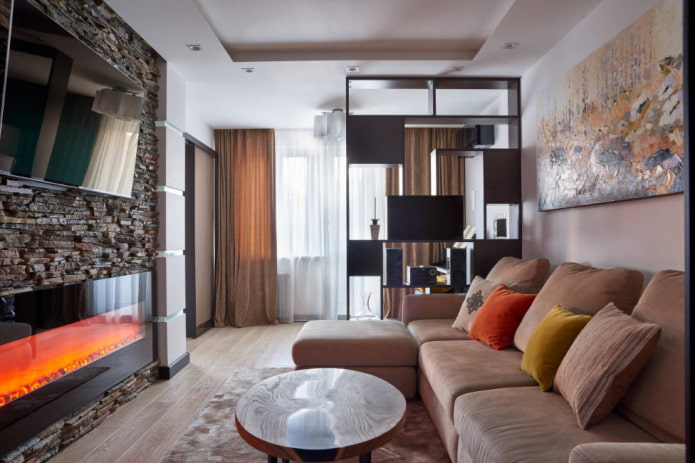 recreatieruimte in de woonkamer van een Chroesjtsjovisch appartement