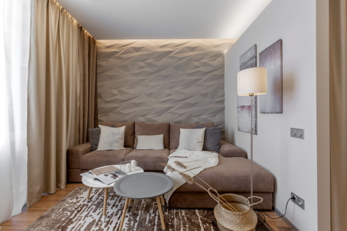 woonkamerinterieur in grijsbeige tinten