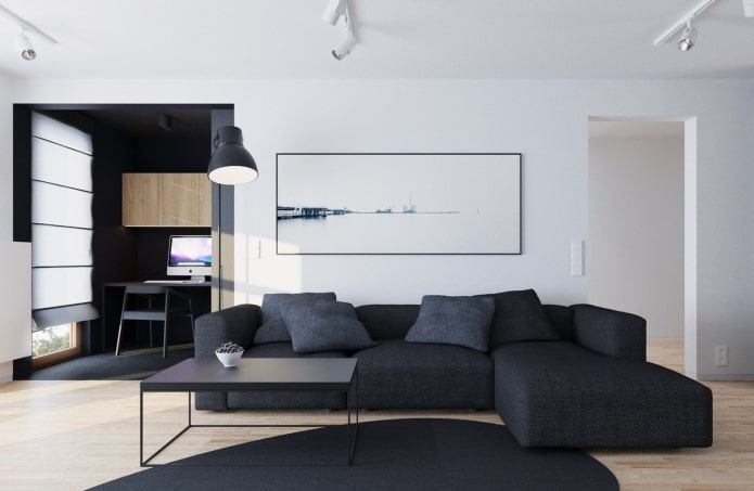 woonkamermeubels in minimalistische stijl