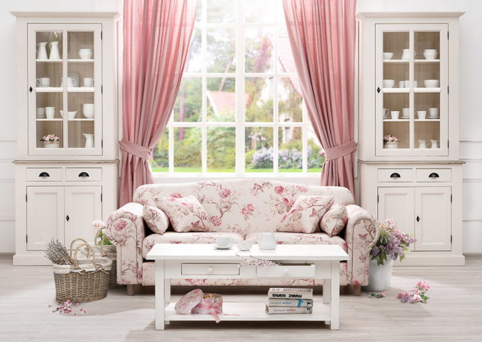 Bank met bloemenprint