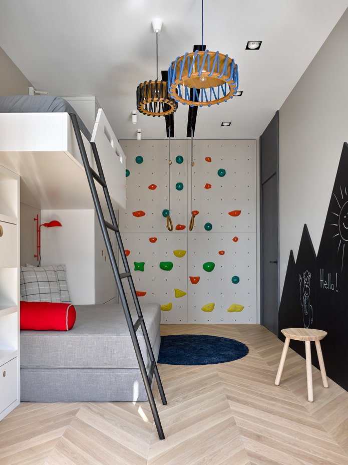 krijtbordmuur in de kinderkamer
