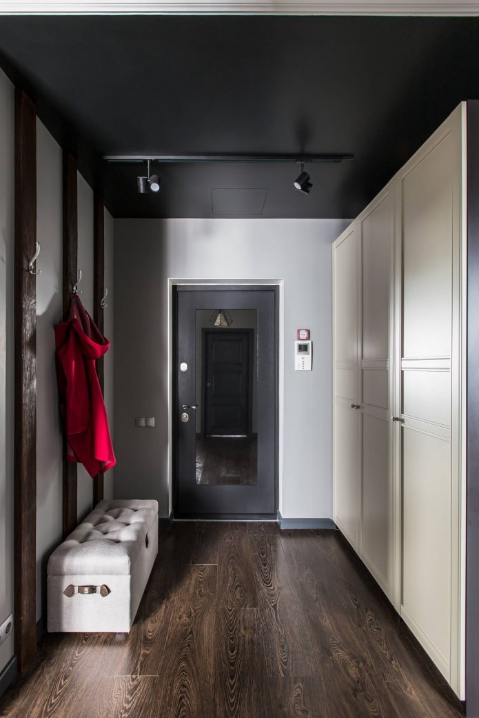 Donker hout linoleum