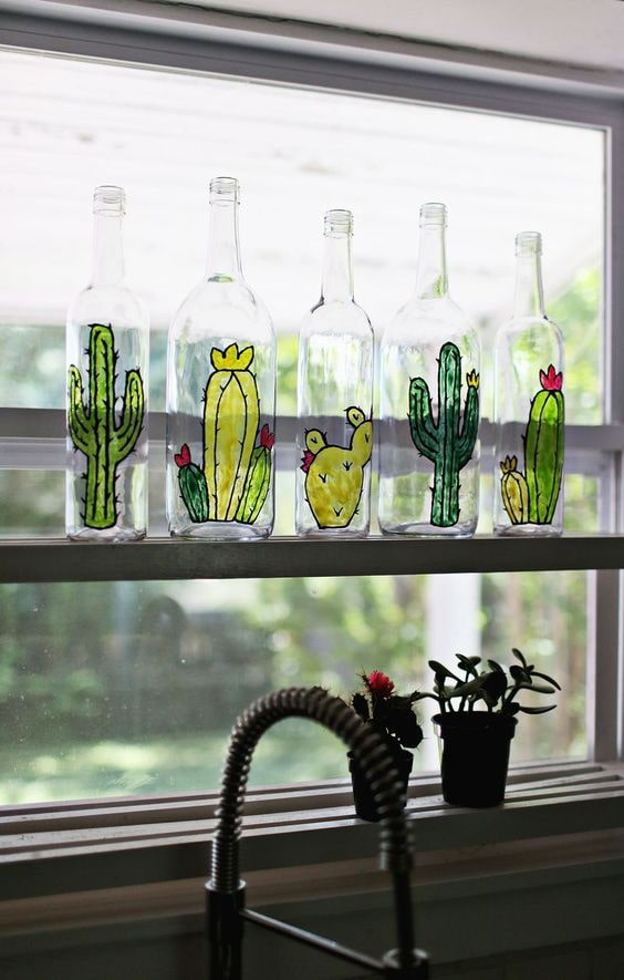 Schilderen met glas-in-loodverf