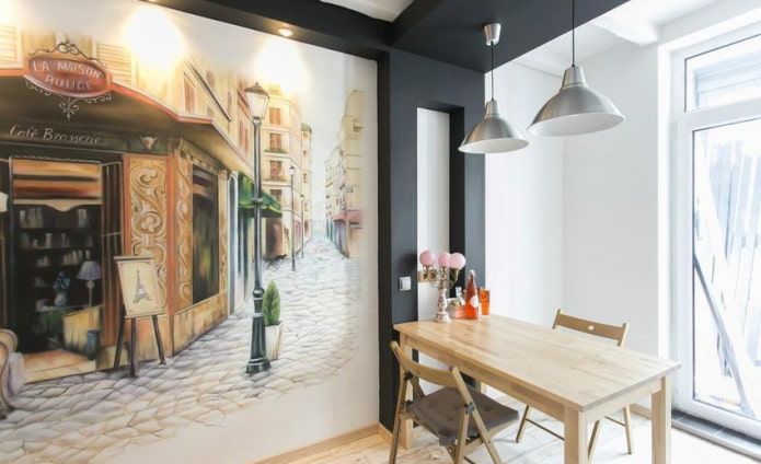muurschildering en fotobehang combineren
