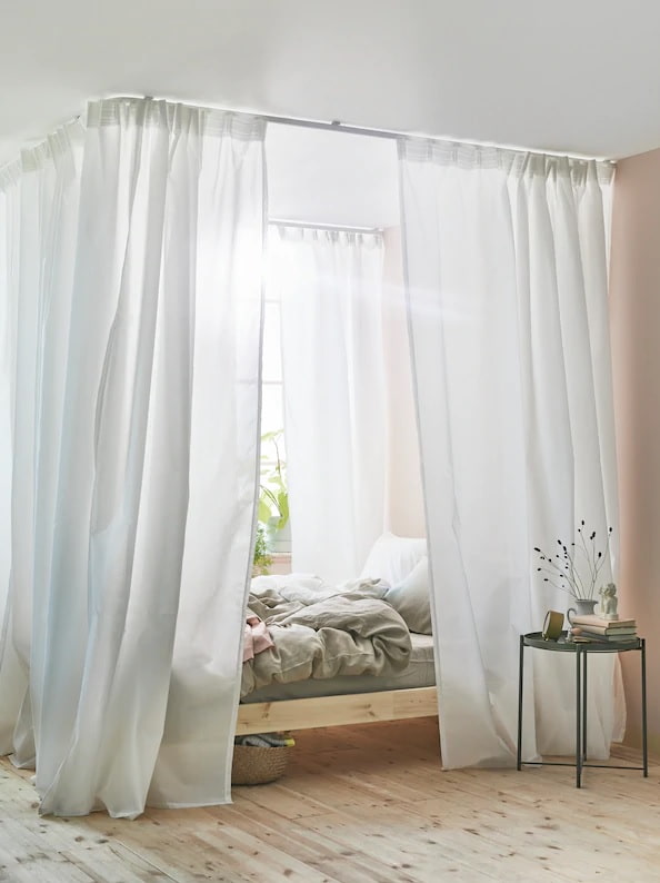 Gordijnen voor zonering