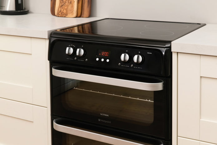 inductiekookplaat met oven
