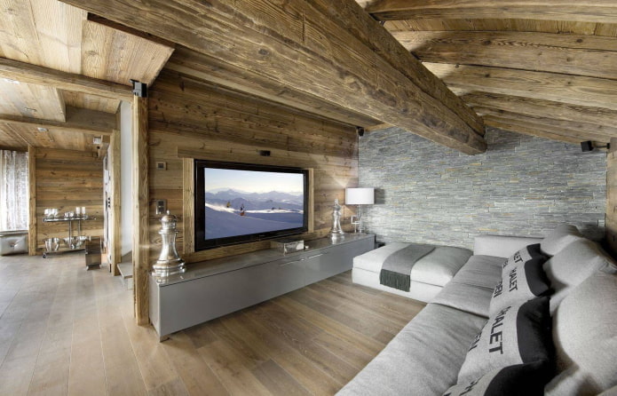 Blokhut in chaletstijl