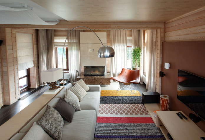 woonkamer in een moderne stijl