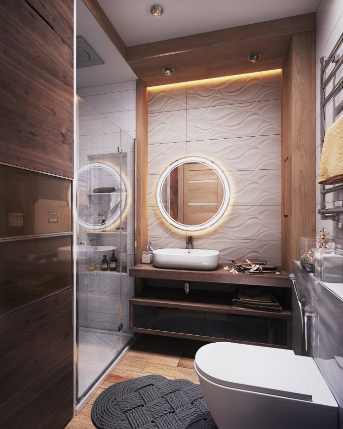 Badkamer in een appartement van 40 m?