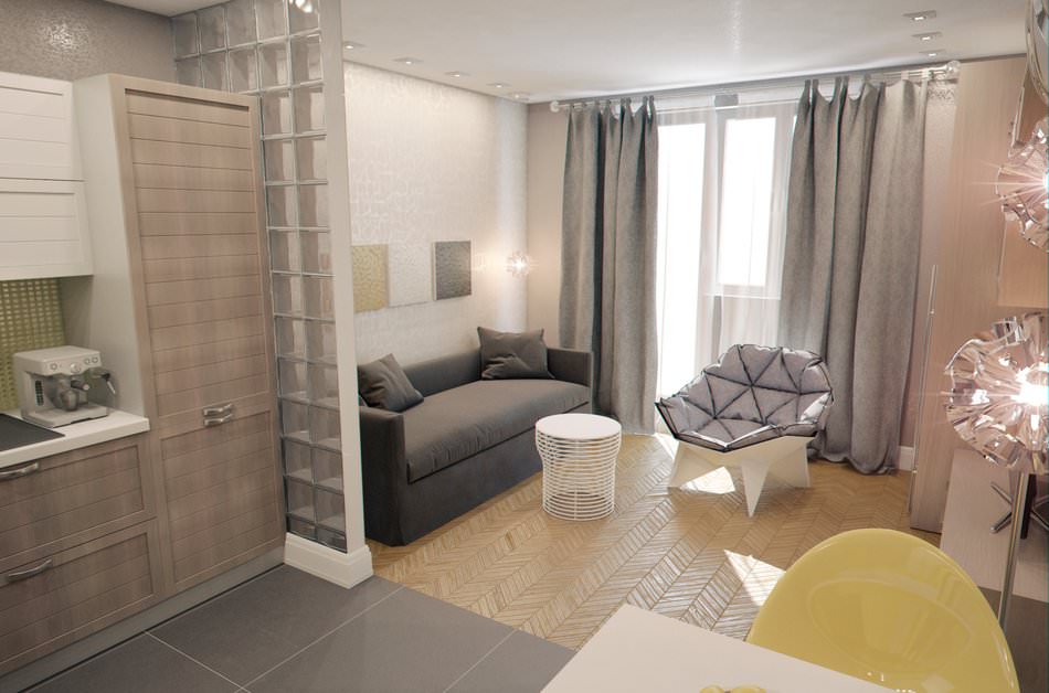 Ontwerp van een studio van 28 m?.