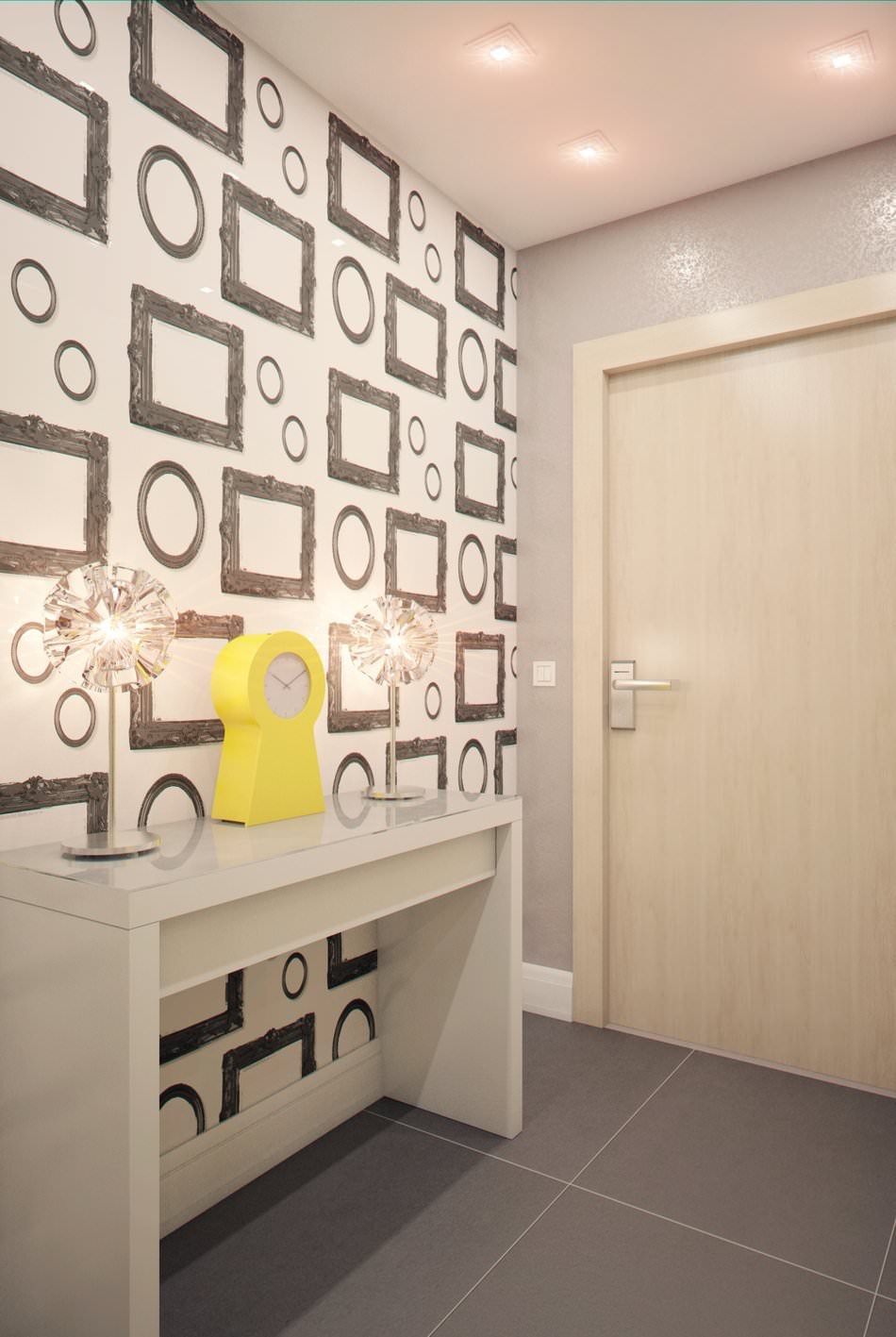 interieur van een klein studio-appartement van 28 m?.