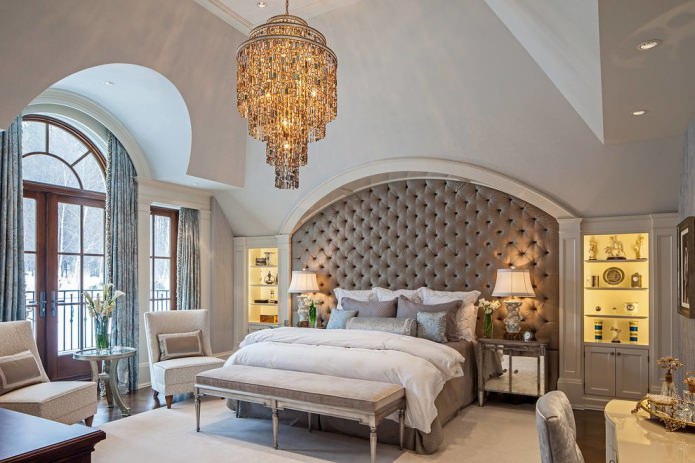 Zachte muur in de slaapkamer