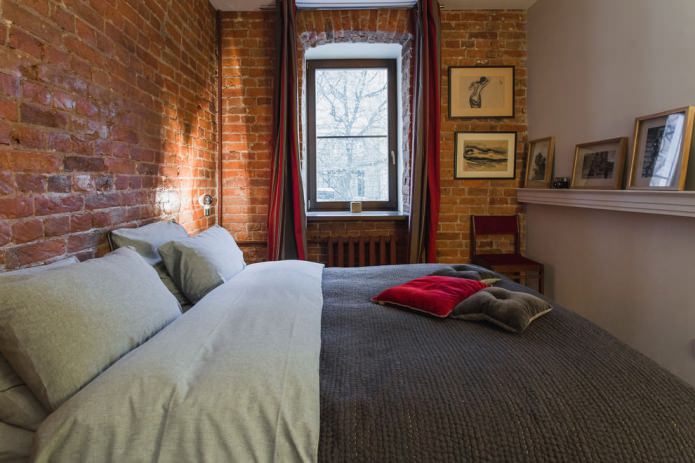 Slaapkamer in loftstijl