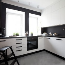 Zwart-wit interieur: ontwerpkenmerken, 60 foto's-5