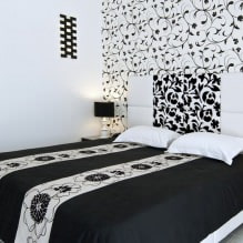 Zwart-wit interieur: ontwerpkenmerken, 60 foto's - 11