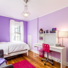 Interieur in paarse tinten: combinaties, beoordeling per kamer, 70 foto's - 4