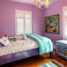 Interieur in paarse tinten: combinaties, beoordeling per kamer, 70 foto's - 13