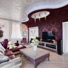 Interieur in paarse tinten: combinaties, beoordeling per kamer, 70 foto's-8