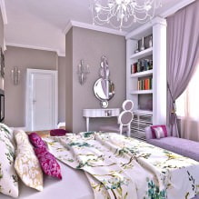 Interieur in paarse tinten: combinaties, beoordeling per kamer, 70 foto's - 15