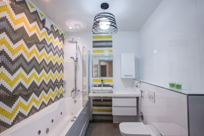 badkamerinterieur in een moderne stijl