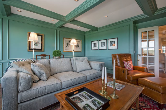 woonkamer in klassieke stijl
