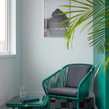 Turkoois: de beste combinaties in het interieur -5
