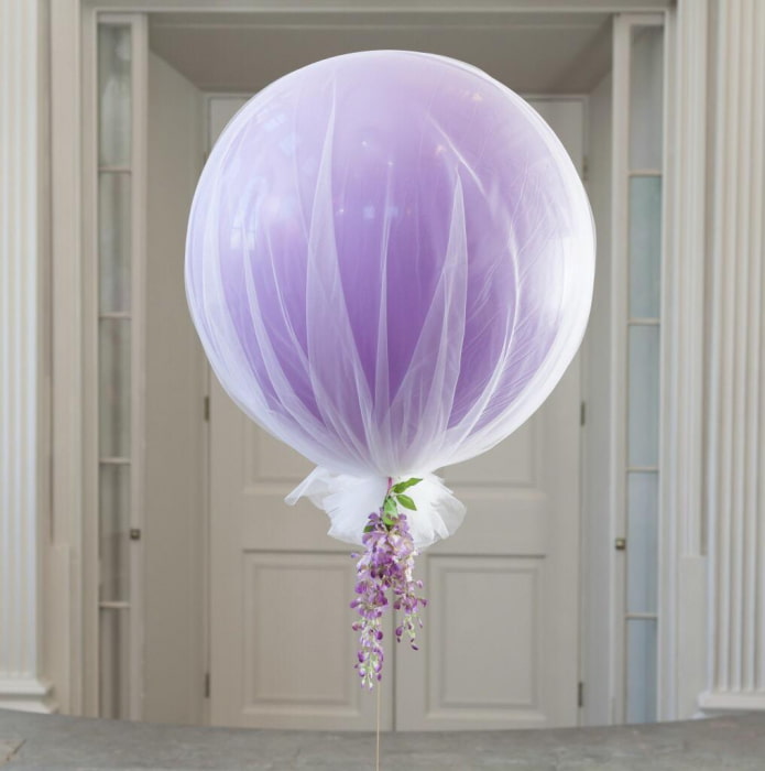 Ballon met tule
