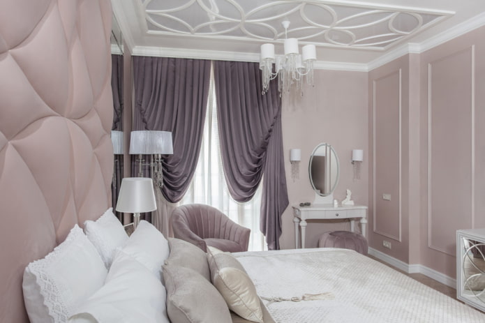 Italiaanse gordijnen in de slaapkamer