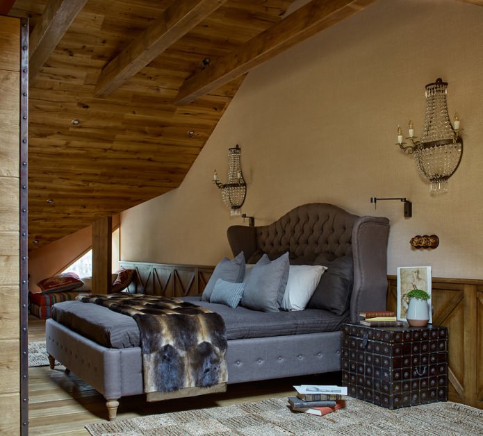 slaapkamer op zolder