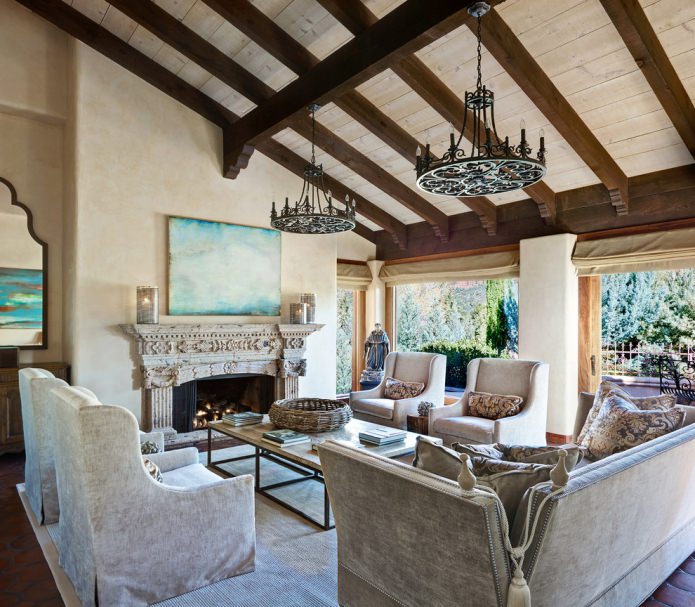 interieur van een landhuis in Italiaanse stijl