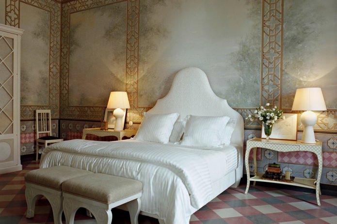 Italiaans slaapkamerinterieur