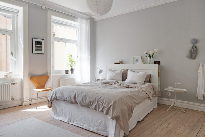 Scandinavische stijl in de slaapkamer