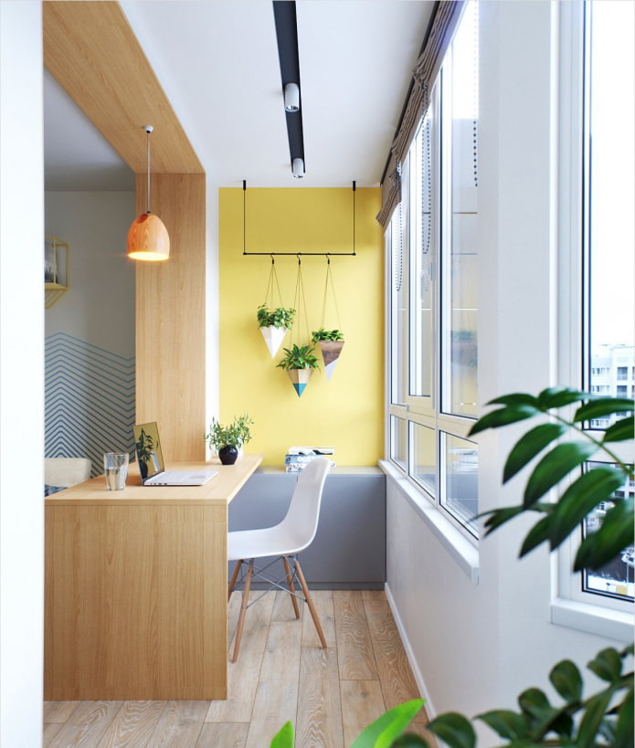 Balkon in een moderne stijl