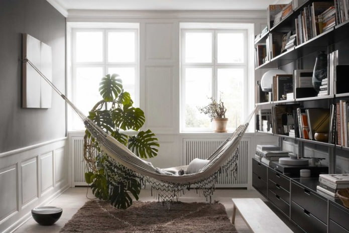 hangmat in een appartement