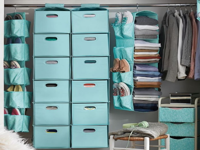 opbergruimte voor schoenen in ophangsystemen
