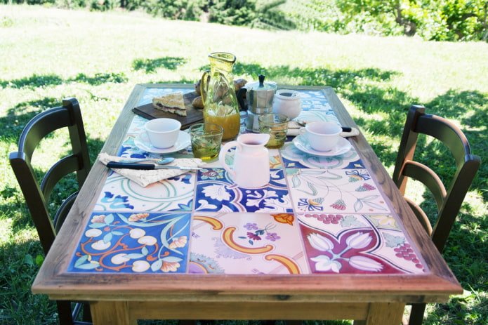 Decoratie met tegels