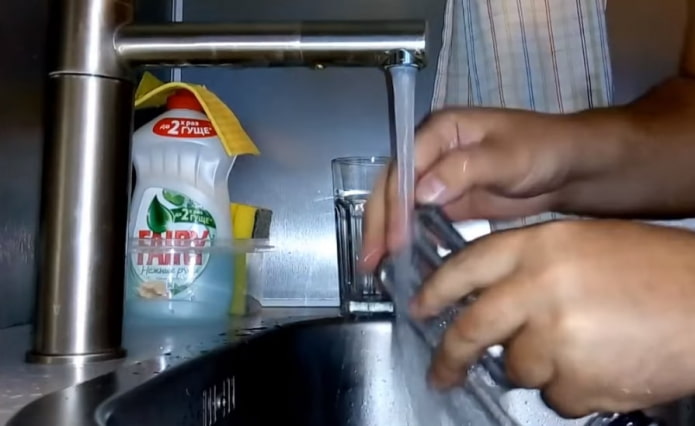 het verwarmingselement wassen