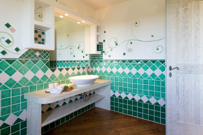 witte voeg voor tegels in het interieur