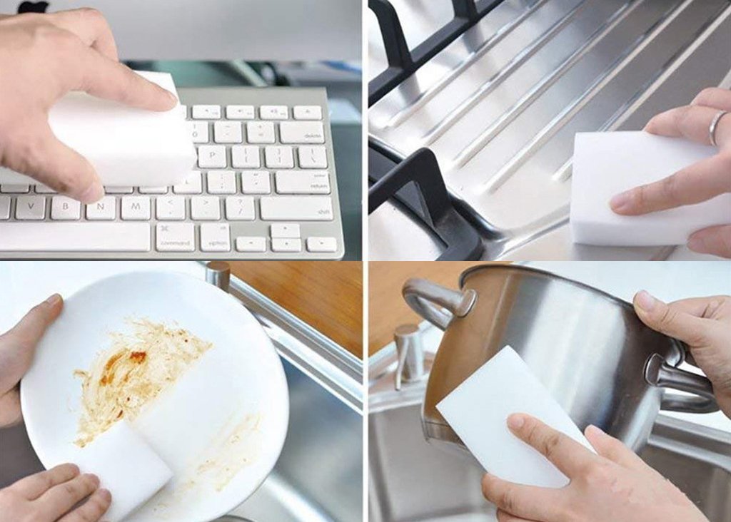 Hoe gebruik je een melamine spons correct?