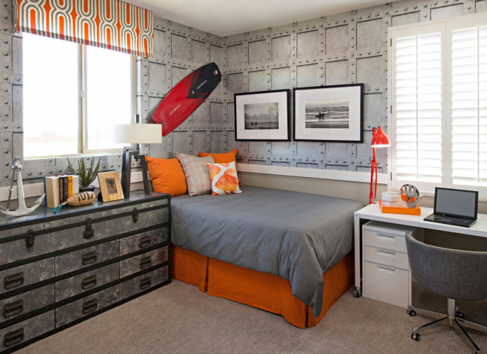 Bed in de hoek